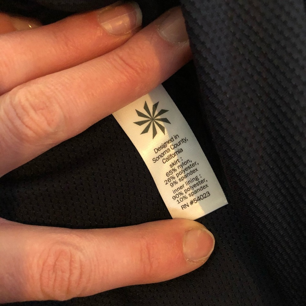 Athleta dot stripe swagger skirt skort blue xxs - Picture 8 of 8